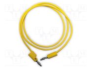 Test lead; 15A; banana plug 4mm,both sides; Urated: 1kV; Len: 0.9m MUELLER ELECTRIC