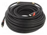 Cable; HDMI plug,both sides; PVC; 30m; black; HDMI 1.4; Core: Cu VCOM