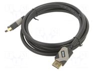 Cable; DisplayPort plug,both sides; PVC; 2m; black VCOM