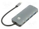 Adapter; USB 3.0,USB 3.1; nickel plated; 0.15m; black; 10Gbps VCOM