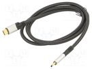 Cable; Thunderbolt 3,USB 4.0; USB C plug,both sides; 1.2m; PVC VCOM