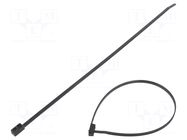 Cable tie; double; L: 305mm; W: 4.7mm; black; polyamide; 180N; T50IDH HELLERMANNTYTON