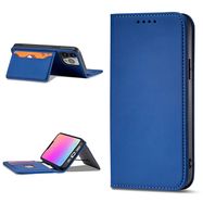 Magnet Card Case Case for Samsung Galaxy S22 Ultra Cover Card Wallet Card Holder Blue, Hurtel