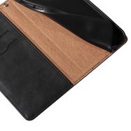 Magnet Strap Case for iPhone 12 Pouch Wallet + Mini Lanyard Pendant Black, Hurtel