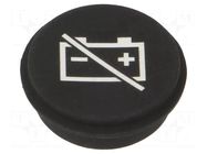 Button; round; Ø21mm; black; 09 EAO