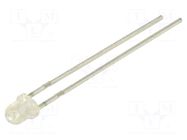 LED; green; 3mm; 500÷1250mcd; 50°; Front: convex; 2.7÷3.7VDC; 90mW EVERLIGHT