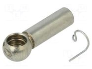 Mounting element for gas spring; zinc plated steel; 10mm PNEUMAT