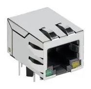 RJ45 CONNECTOR, JACK, 8P8C, 1PORT, TH