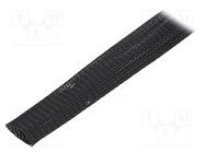 Polyester braid; ØBraid : 3÷8nom.3mm; PET,polyester; black HELLERMANNTYTON