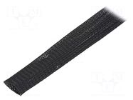 Braid; ØBraid : 18÷55nom.30mm; PET,polyester; black; UL94V-2 HELLERMANNTYTON