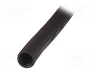 Protective tube; Size: 54; polypropylene; black; HelaGuard; IP66 HELLERMANNTYTON
