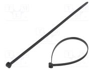 Cable tie; externally serrated; L: 200mm; W: 4.6mm; polyamide; 225N HELLERMANNTYTON