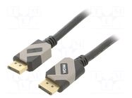 Cable; DisplayPort plug,both sides; PVC; 3m; black VCOM