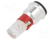 LED lamp; red; SX3s; 24÷28VDC; No.of diodes: 1; 3mm; -40÷85°C MARL