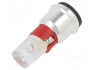 LED lamp; red; SX3s; 24÷28VDC; No.of diodes: 1; 3mm; -40÷85°C MARL