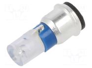 LED lamp; blue; SX3s; 24÷28VDC; No.of diodes: 1; 3mm; -40÷85°C MARL