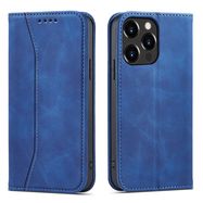 Magnet Fancy Case Case for iPhone 13 Pro Pouch Card Wallet Card Stand Blue, Hurtel
