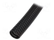 Protective tube; ØBundle : 37mm; polypropylene; black; L: 1m HELLERMANNTYTON