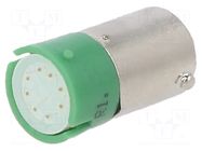 LED lamp; green; BA9S,T10; 24VDC; plastic; -20÷60°C CML INNOVATIVE TECHNOLOGIES