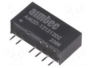 Converter: DC/DC; 2W; Uin: 10.8÷13.2VDC; Uout: 12VDC; Uout2: 12VDC AIMTEC