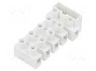 Connector: terminal block; 450V; with wire protector; white BM GROUP