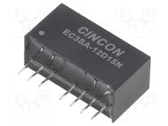 Converter: DC/DC; 3W; Uin: 9÷18V; Uout: 15VDC; Uout2: -15VDC; SIP8 CINCON