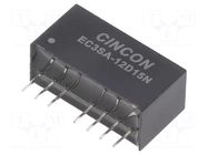 Converter: DC/DC; 3W; Uin: 9÷18VDC; Uout: 15VDC; Uout2: -15VDC; SIP8 CINCON