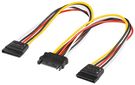 PC Y Power Cable/Adapter, SATA 1x Male to 2x Female, 0.2 m - 2 SATA-Standard male > SATA Standard female