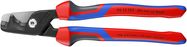 KNIPEX 95 12 225 StepCut® XL Cable shears with step cut with comfort handles burnished 200 mm
