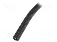 Protective tube; ØBundle : 20mm; polypropylene; black; L: 1m HELLERMANNTYTON