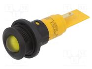 Indicator: LED; prominent; yellow; 12VDC; 12VAC; Ø16mm; IP67 CML INNOVATIVE TECHNOLOGIES