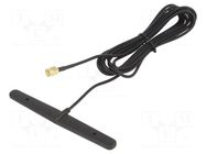 Antenna; 2G,3G,4G,GSM,LTE; 2dBi,4.1dBi; glued; 122x14x6mm; LL100 2J Antennas