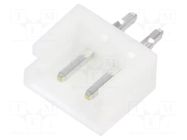 Connector: wire-board; socket; male; PIN: 2; EH; 3A; 250V; straight JST