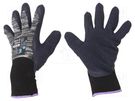 Protective gloves; Size: 7,S; grey; cotton,latex,polyester WONDER GRIP