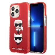 Karl Lagerfeld KLHCP13LTPE2TR iPhone 13 Pro / 13 6,1 &quot;hardcase red / red Karl &amp; Choupette Head, Karl Lagerfeld