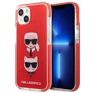 Karl Lagerfeld KLHCP13STPE2TR iPhone 13 mini 5,4 &quot;hardcase red / red Karl &amp; Choupette Head, Karl Lagerfeld