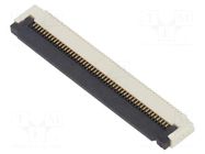 Connector: FFC/FPC; gold flash; SMT; 0.4A; 50V; PIN: 50; Mat: LCP GCT