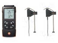 Meter: temperature; digital; LCD; -50÷1000°C; Ch: 2; IP40,IP65 TESTO