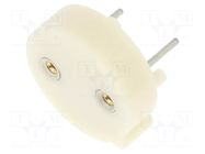 Fuse holder; THT; TR5; 6.3A; thermoplastic; 5.08mm; white; 250VAC ESKA