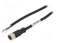 Cable: for sensors/automation; M12; PIN: 8; straight; 2m; plug; 2A MUELLER ELECTRIC