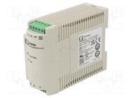 Power supply: switched-mode; for DIN rail; 60W; 12VDC; 5A; 86% XP POWER