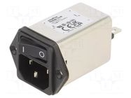 Connector: AC supply; socket; male; 10A; 250VAC; FN9264; 1÷2.5mm SCHAFFNER / TE Connectivity