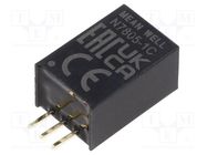 Converter: DC/DC; Uin: 8÷36V; Uout: -5VDC,5VDC; Iout: 0÷1000mA; THT MEAN WELL