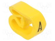 Markers; Marking: A; 8÷16mm; PVC; yellow; -30÷60°C; leaded; PA-3 