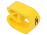 Markers; Marking: M; 8÷16mm; PVC; yellow; -30÷60°C; leaded; PA-3 PARTEX