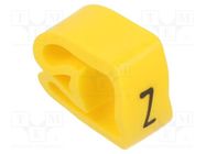 Markers; Marking: Z; 8÷16mm; PVC; yellow; -30÷60°C; leaded; PA-3 