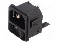 Connector: AC supply; socket; male; 15A; 250VAC; C14 (E); DC11 SCHURTER