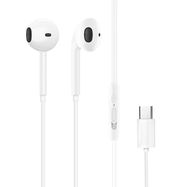 Dudao X3C in-ear wired USB-C headphones 1.2m - white, Dudao