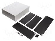Enclosure: with panel; 1457U; X: 191mm; Y: 220mm; Z: 68mm; aluminium HAMMOND
