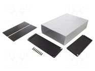 Enclosure: with panel; with fixing lugs; 1457U; X: 280mm; Y: 191mm HAMMOND